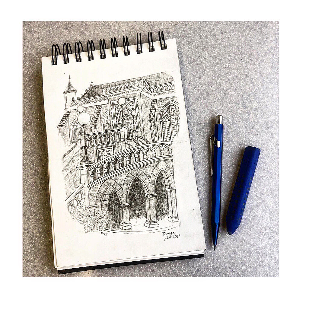 Ecosse, crayon gris, 2023