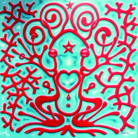 La Grenouille Céleste
Acrylique sur toile 120x120 cm